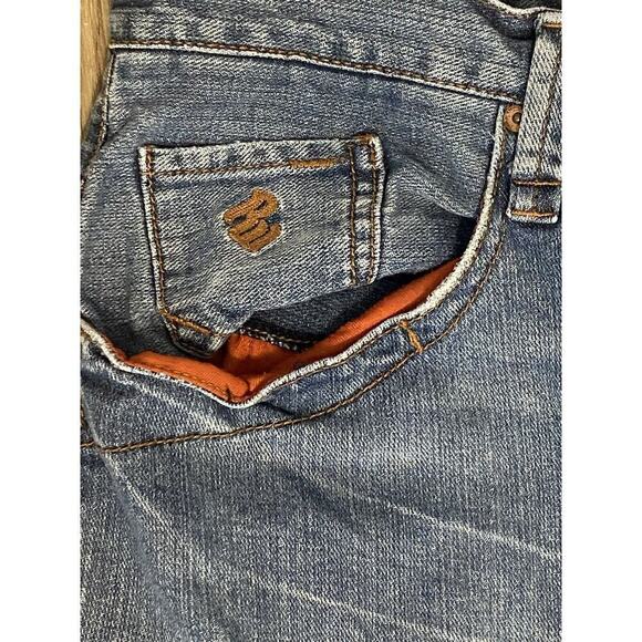 Vintage Y2K Rocawear Baggy Skater Hiphop Denim Jeans Embroidered Blue Size 36 - Picture 3 of 9